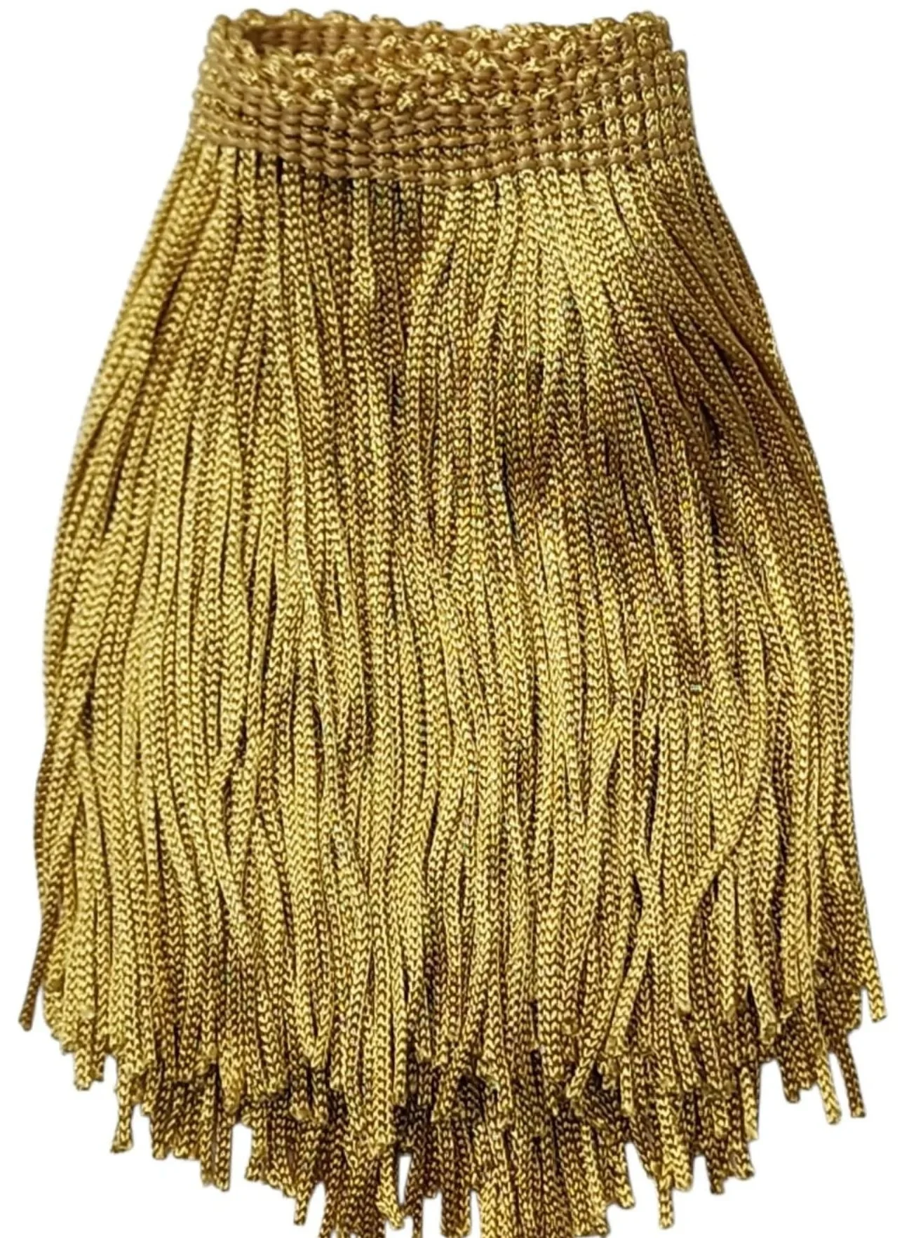Gold Fringe Trim: 4-Inch Wide, Sold by the Yard