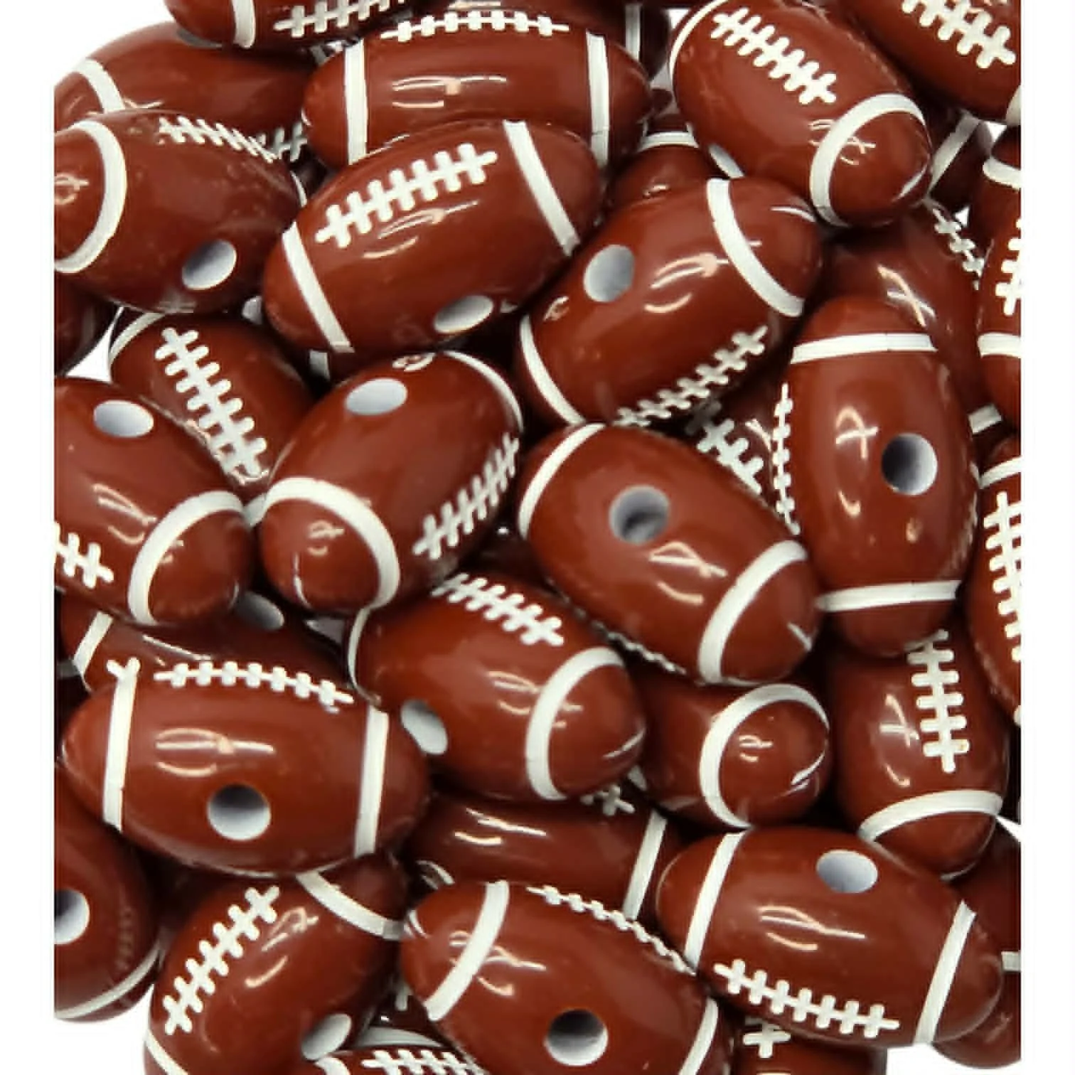 Football Acrylic Bead