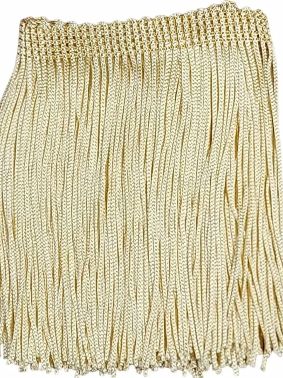 Champagne Fringe Trim: 4-Inch Wide, Sold by the Yard