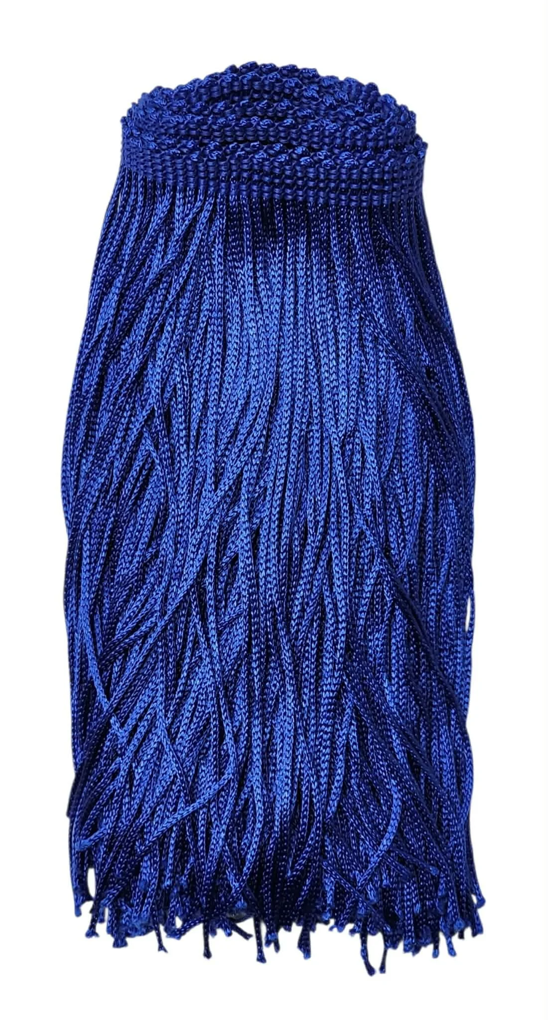 Royal Blue Fringe Trim: 6-Inch Wide, Sold by the Yard