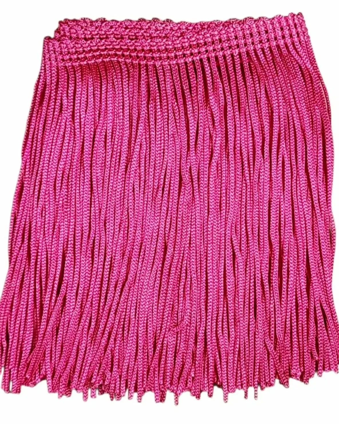 Magenta Pink Fringe Trim: 4-Inch Wide, Sold by the Yard