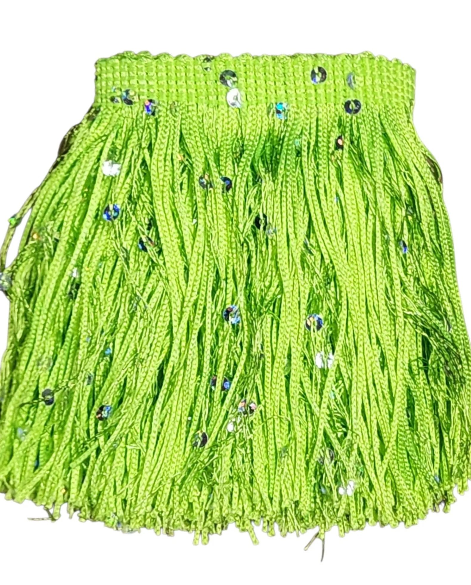4" Neon Green Sequin