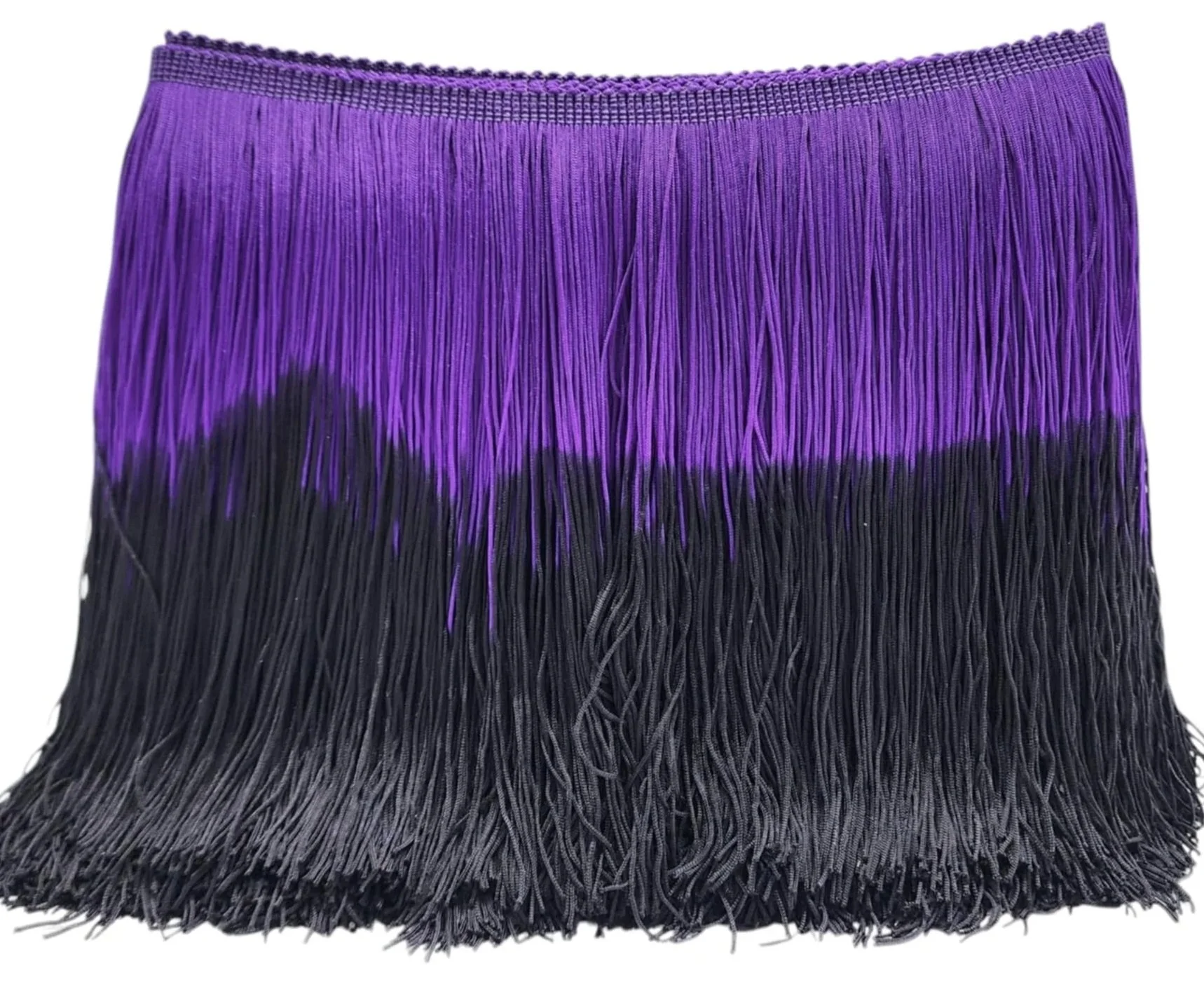Purple & Black Ombre Fringe