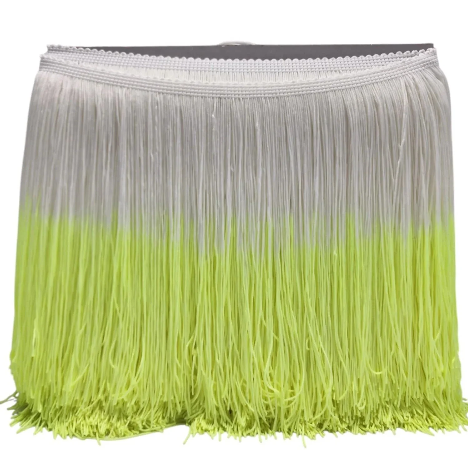 White & Light Yellow Ombre Fringe