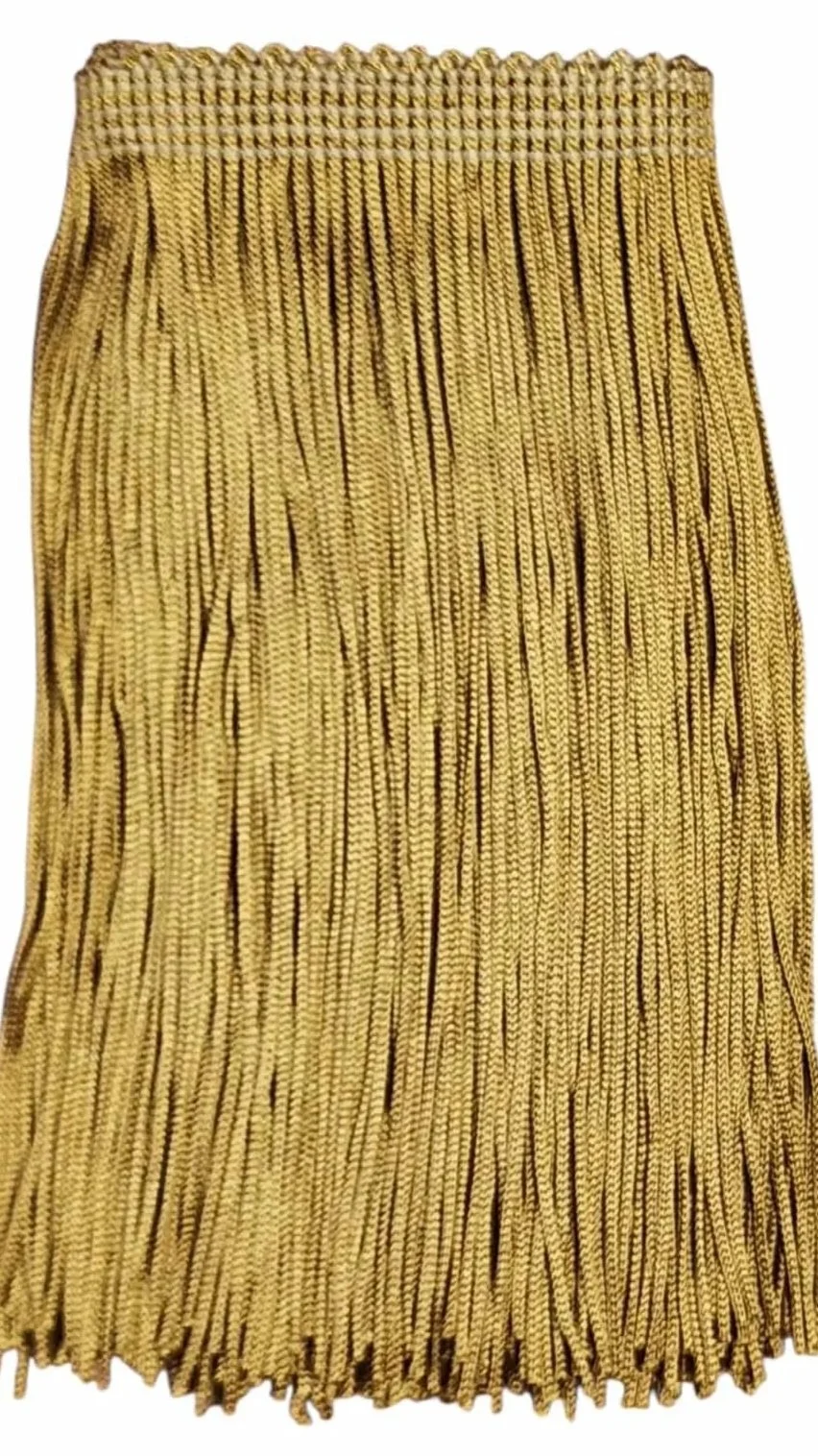 Camel Fringe Trim: 6-Inch Wide, Sold by the Yard