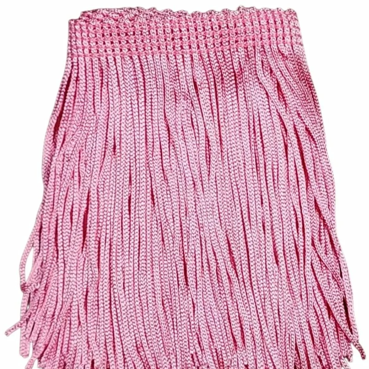Pink Fringe Trim: 4-Inch Wide, Sold by the Yard