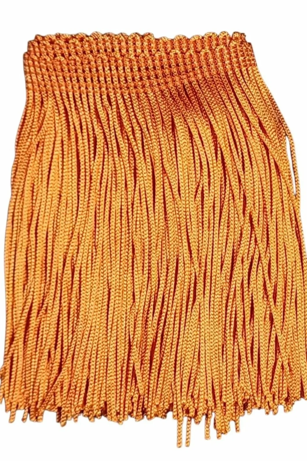 Orange Fringe Trim: 4-Inch Wide, Sold by the Yard
