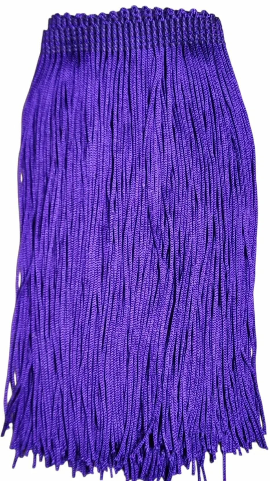 Indigo Purple Fringe Trim: 6-Inch Wide, Sold by the Yard
