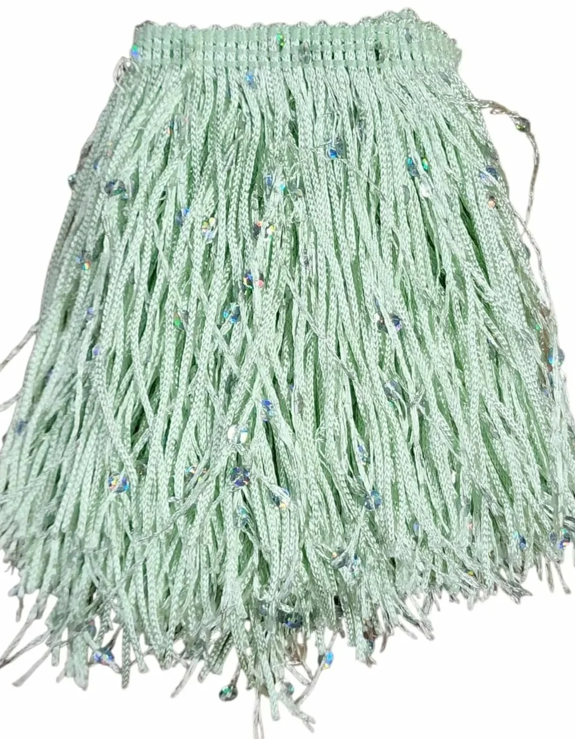 4" Peacock Mint Sequin