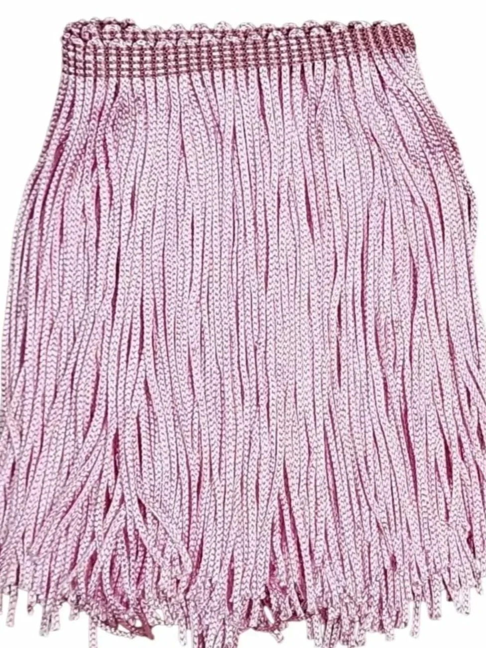 Baby Pink Fringe Trim: 4-Inch Wide, Sold by the Yard