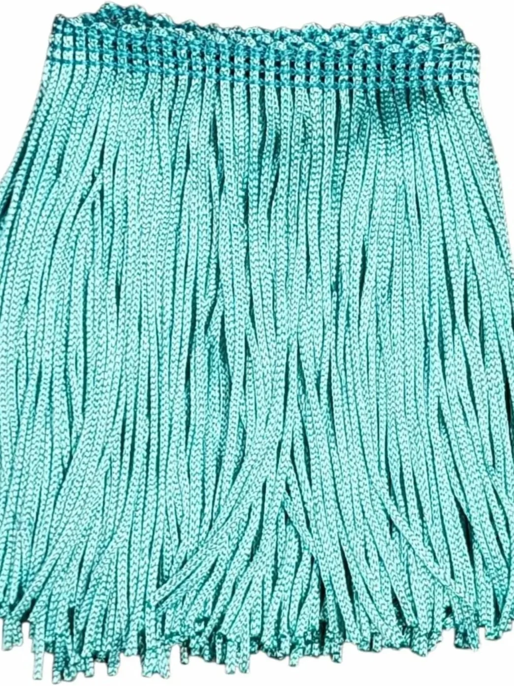 Mint Green Fringe Trim: 4-Inch Wide, Sold by the Yard