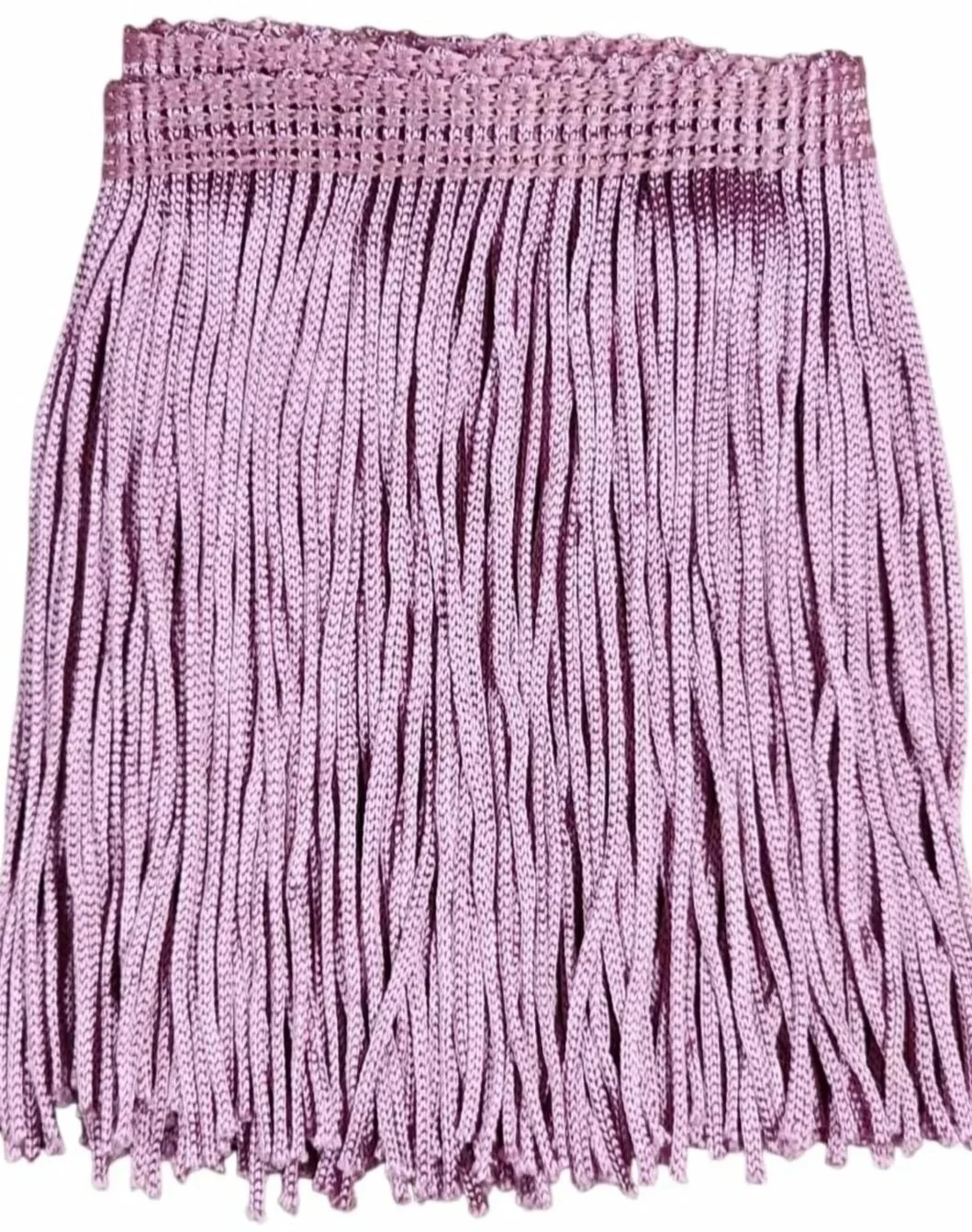 Coral Pink Fringe Trim: 4-Inch Wide, Sold by the Yard