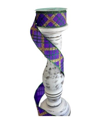 Mardi Gras Puple Green Gold Wire Ribbon.jpg