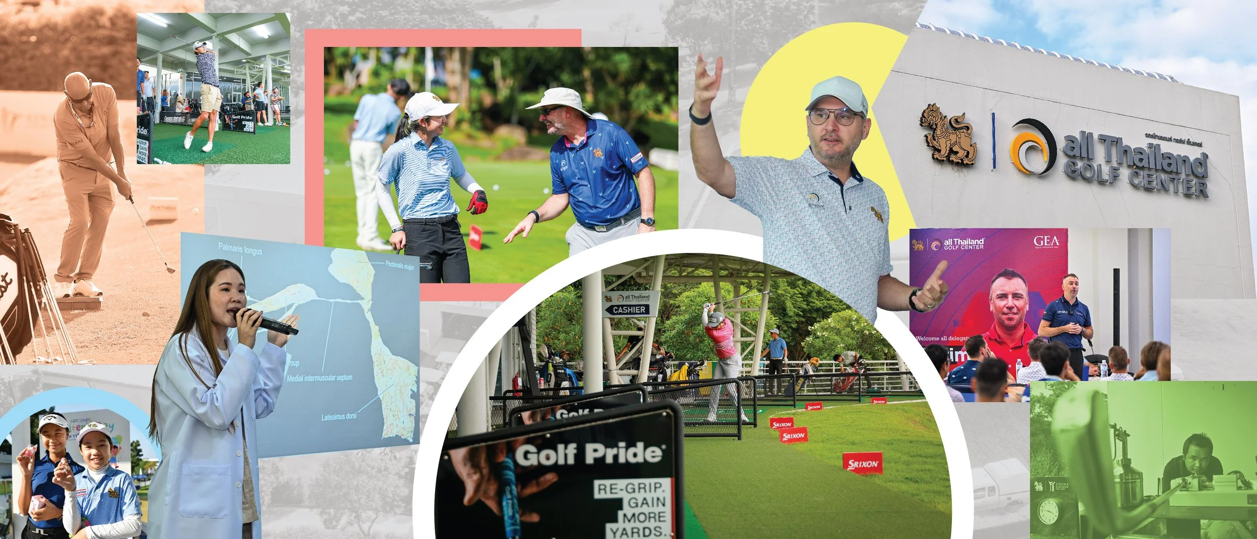 trusted by many of the region’s most respected professional golf tours and golf center including all thailand, thailand pga, thai lpga, thailand open, king’s cup, queen’s cup, trang an open, and the asian tour qualifying school.