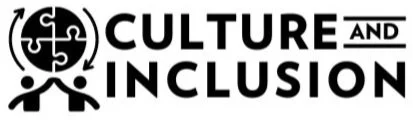 Logo with a puzzle piece symbol above the words 'CULTURE AND INCLUSION' in bold text.