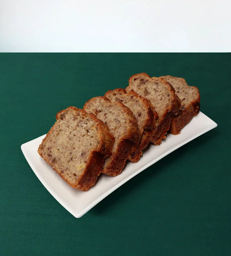 Banana bread slices