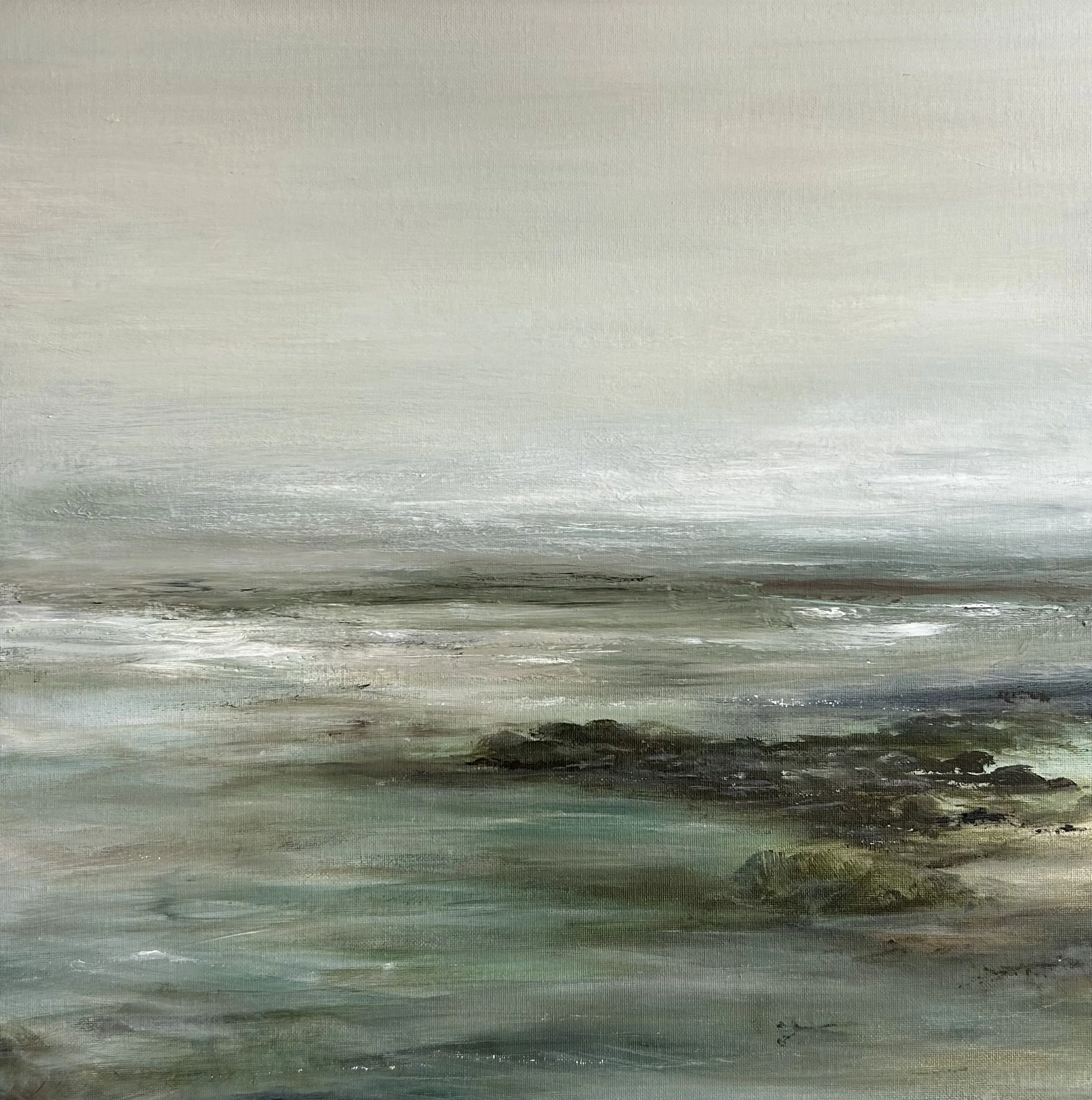Mineral Shore I : Original Acrylic on Board