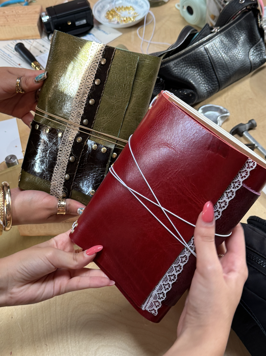 Leather Journals Making - Tue, 10/13