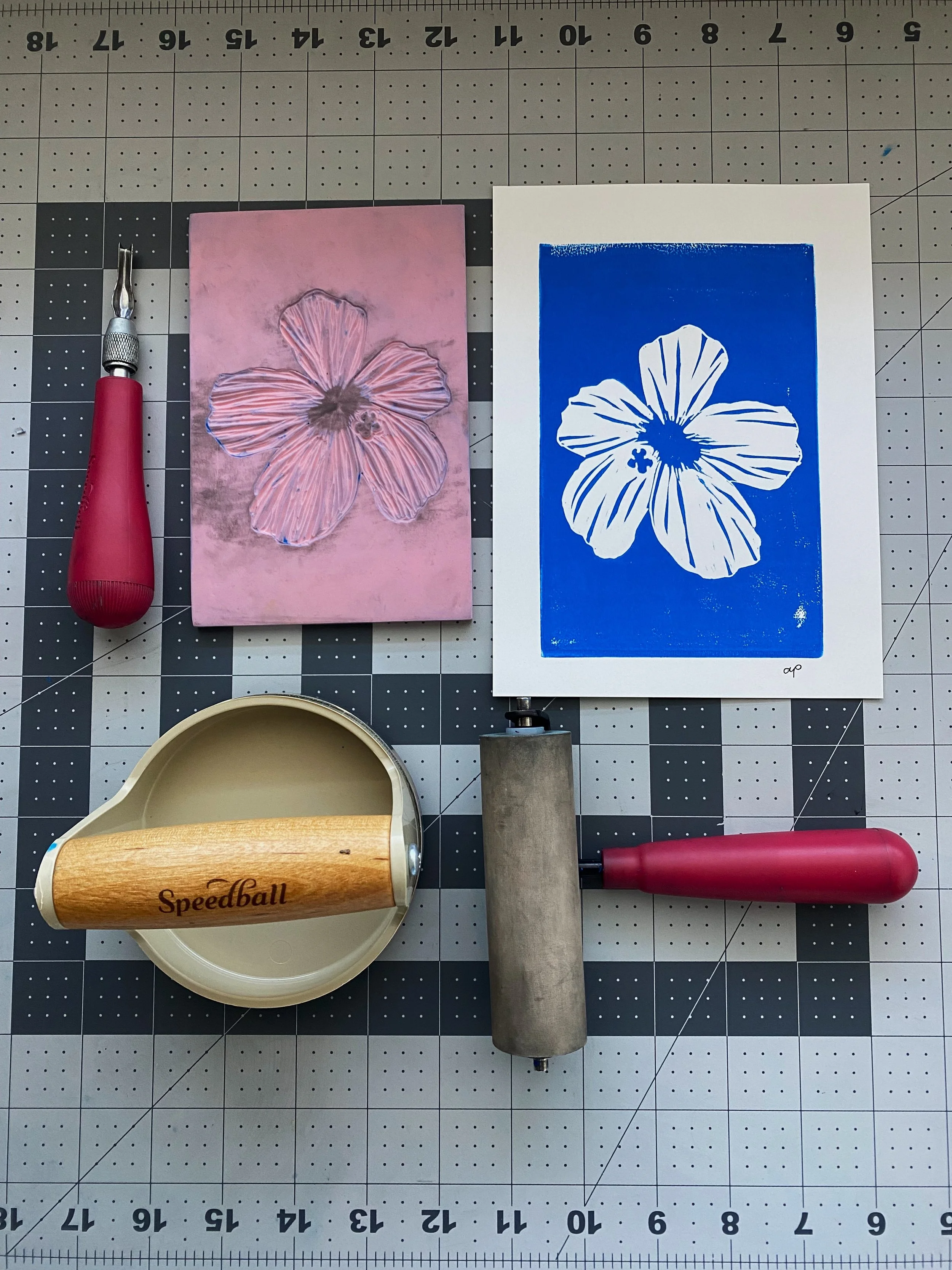Linoprint Workshop - Sun, 7/26