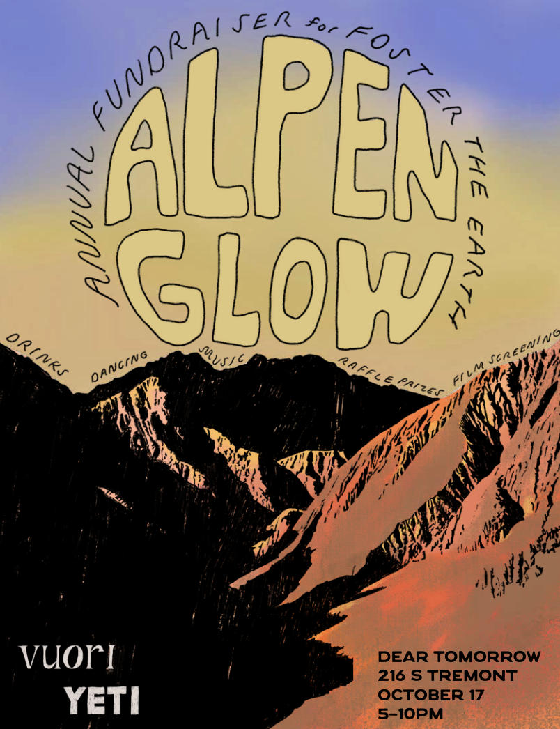 Alpenglow Foster the Earth Fundraiser - Sat, Oct 17th