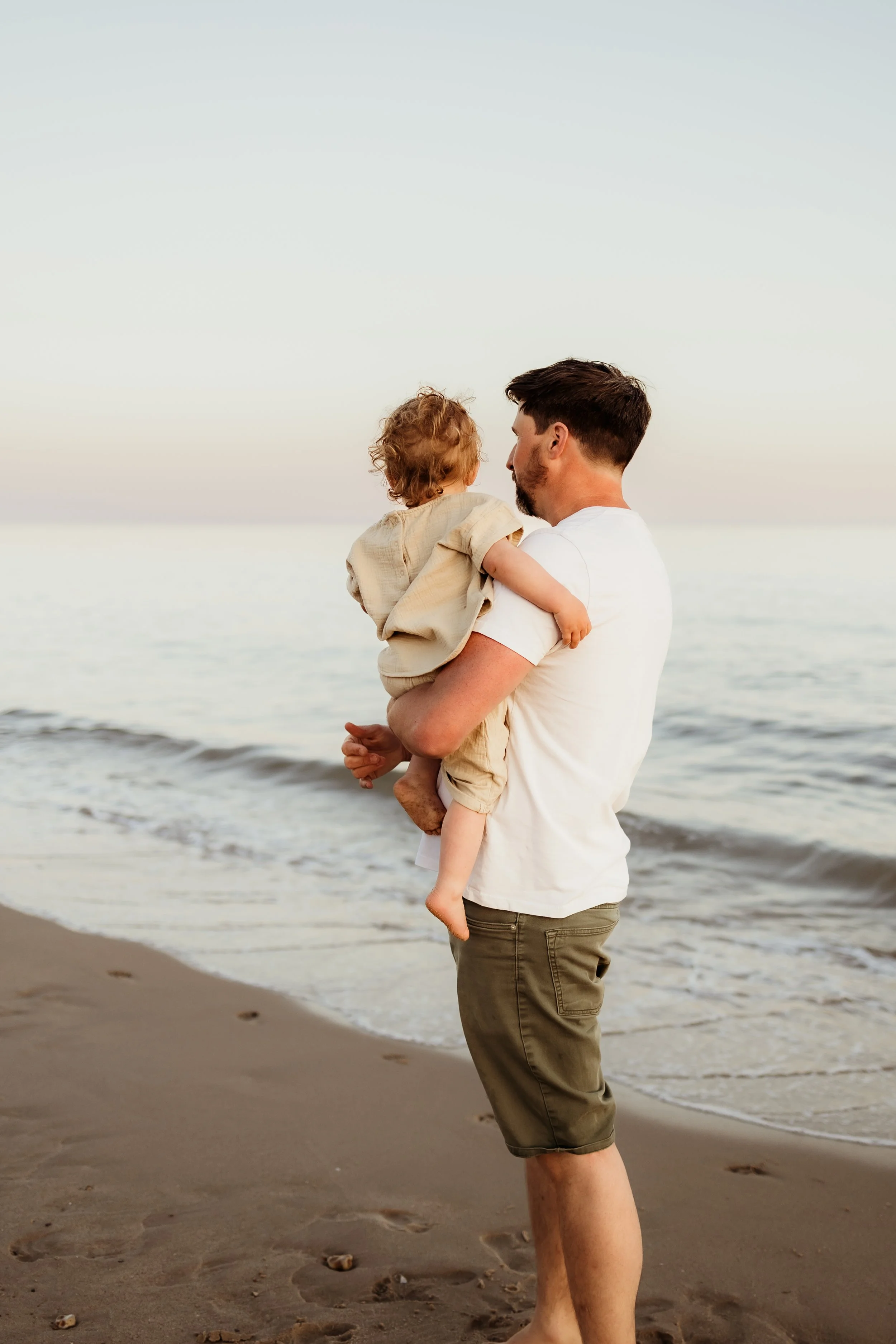 Golden hour beach photos
