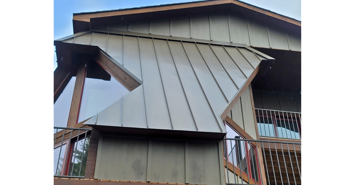 Metal roofing installation on a residential home in Northern Colorado by On-Demand Home Services.