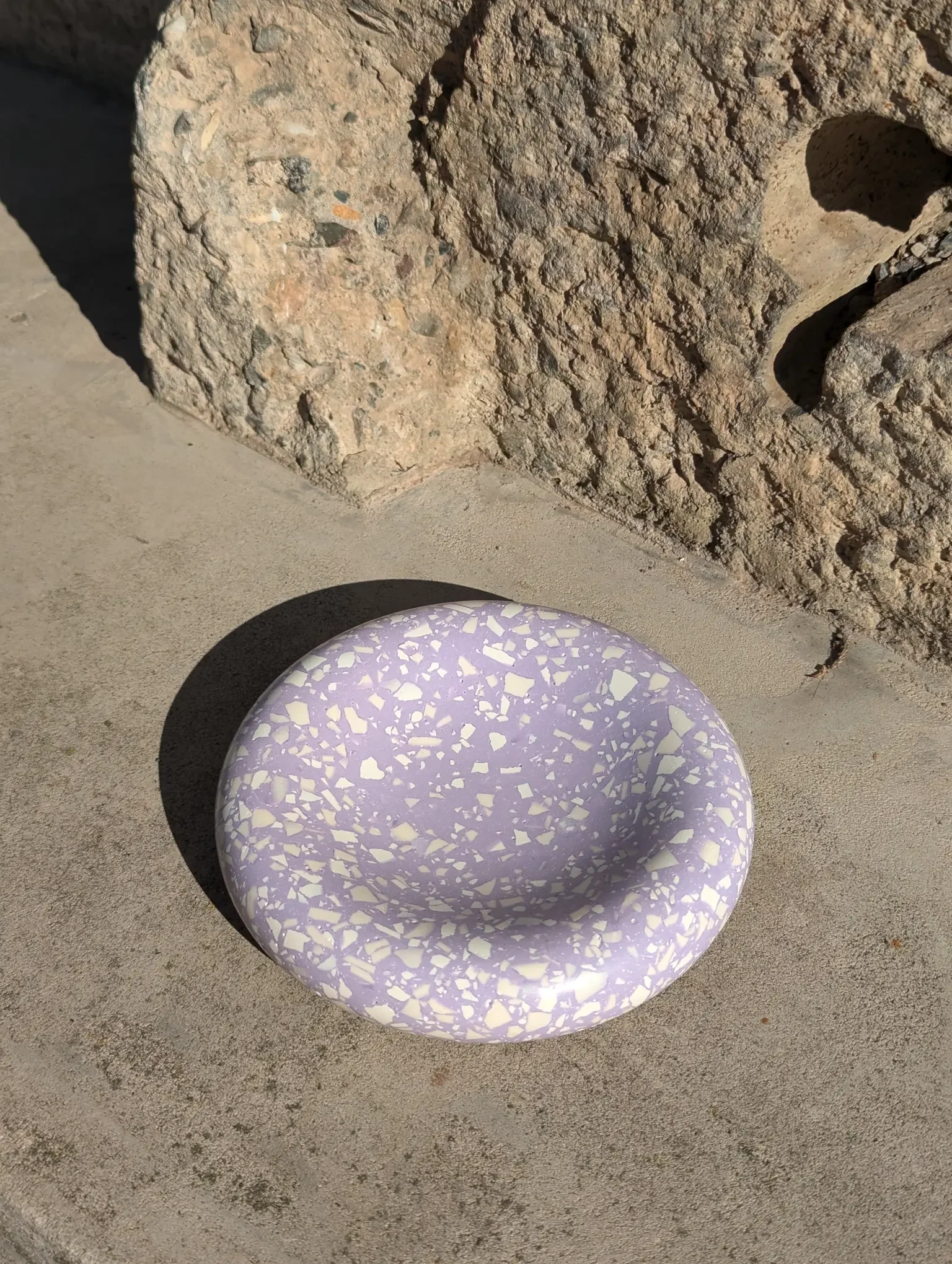 Everyday Ritual Object "Lilac Terrazzo" (Ø 12,5 cm)