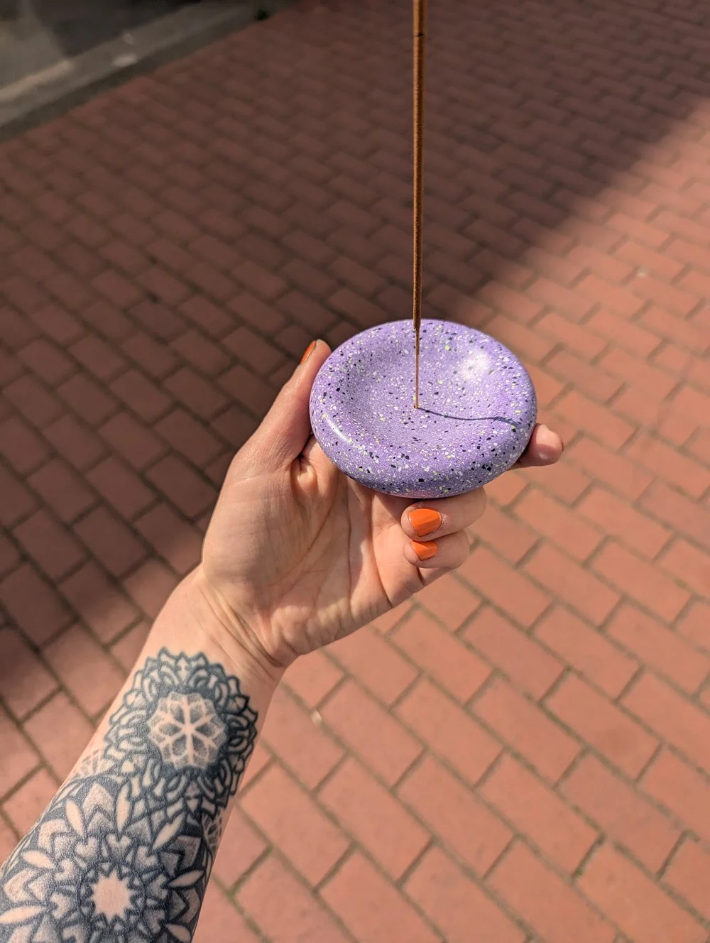 POOL BOWL tiny terrazzo neon lilac Ø 8,5 cm