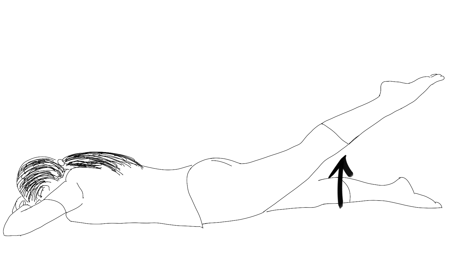 Treadwell DPT Prone Straight Leg Raise Hip Extension Glute Lift Back Exercise.PNG