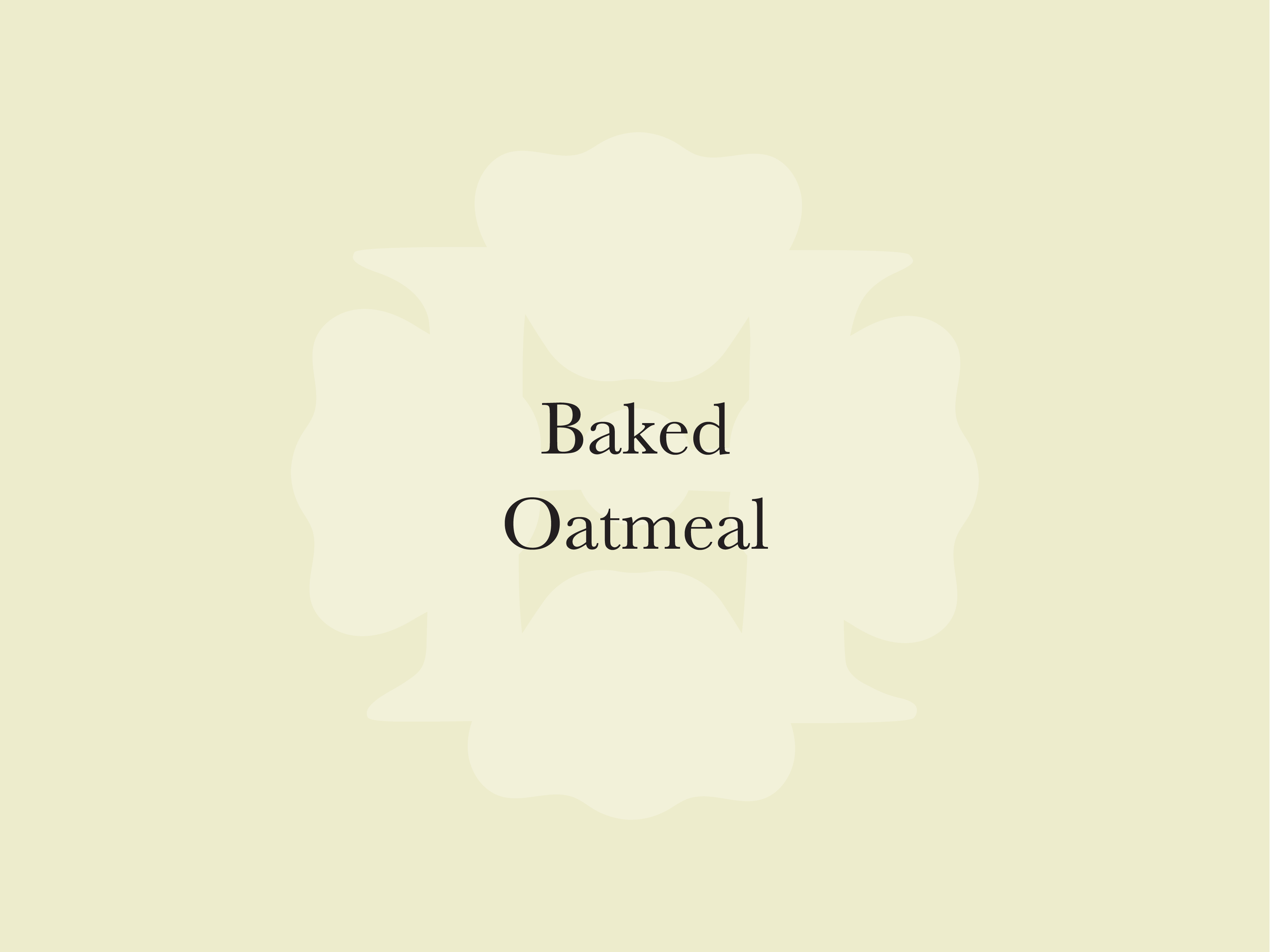 Baked Oatmeal