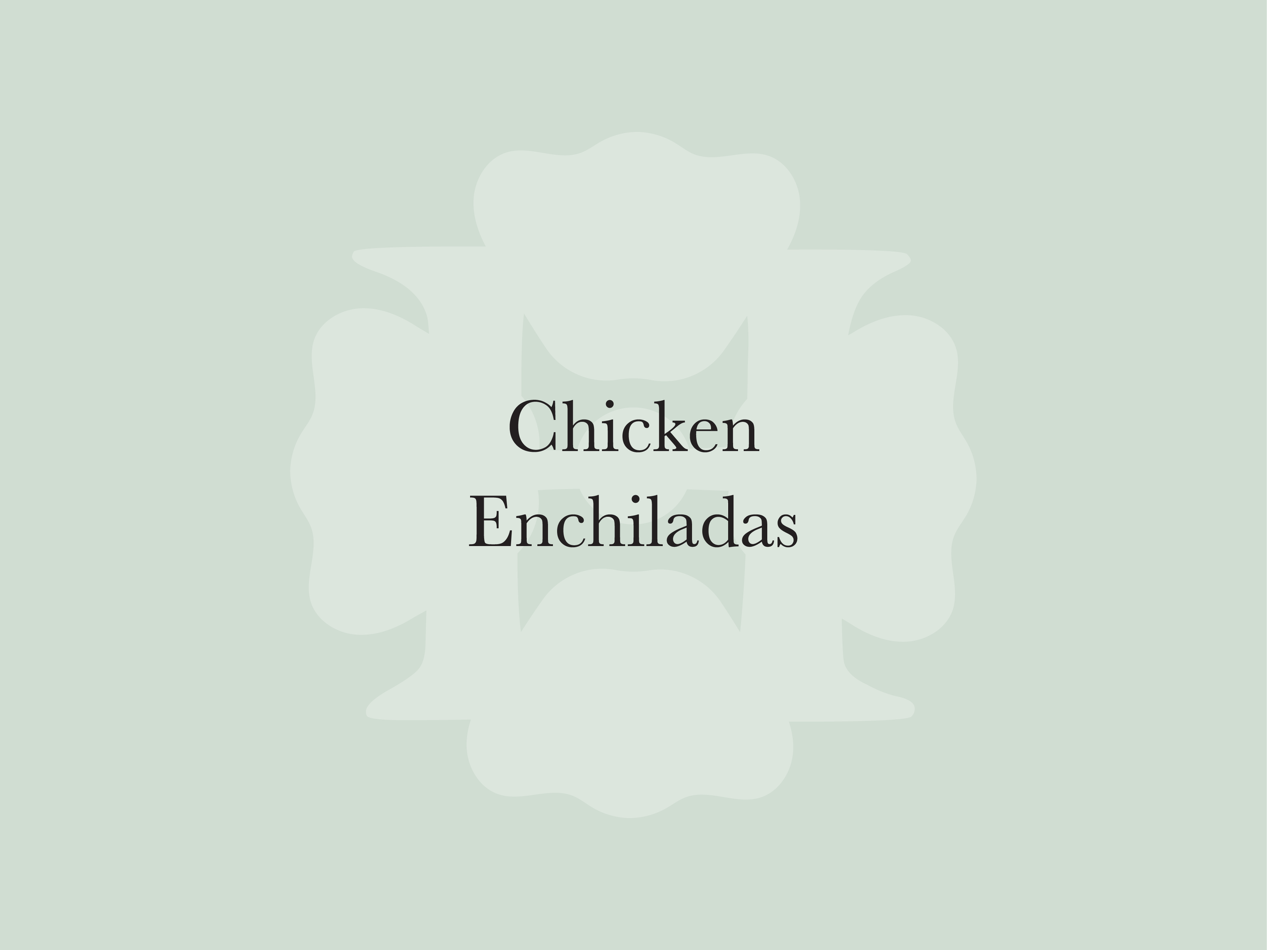 Chicken Enchiladas