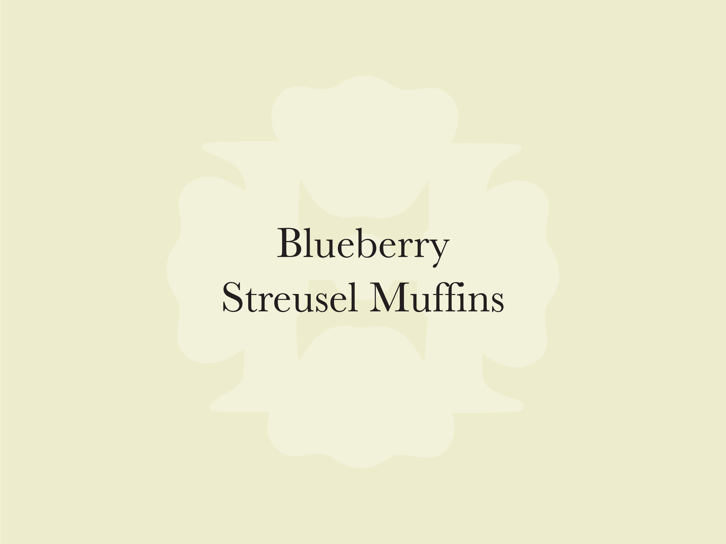 Blueberry Streusel Muffins