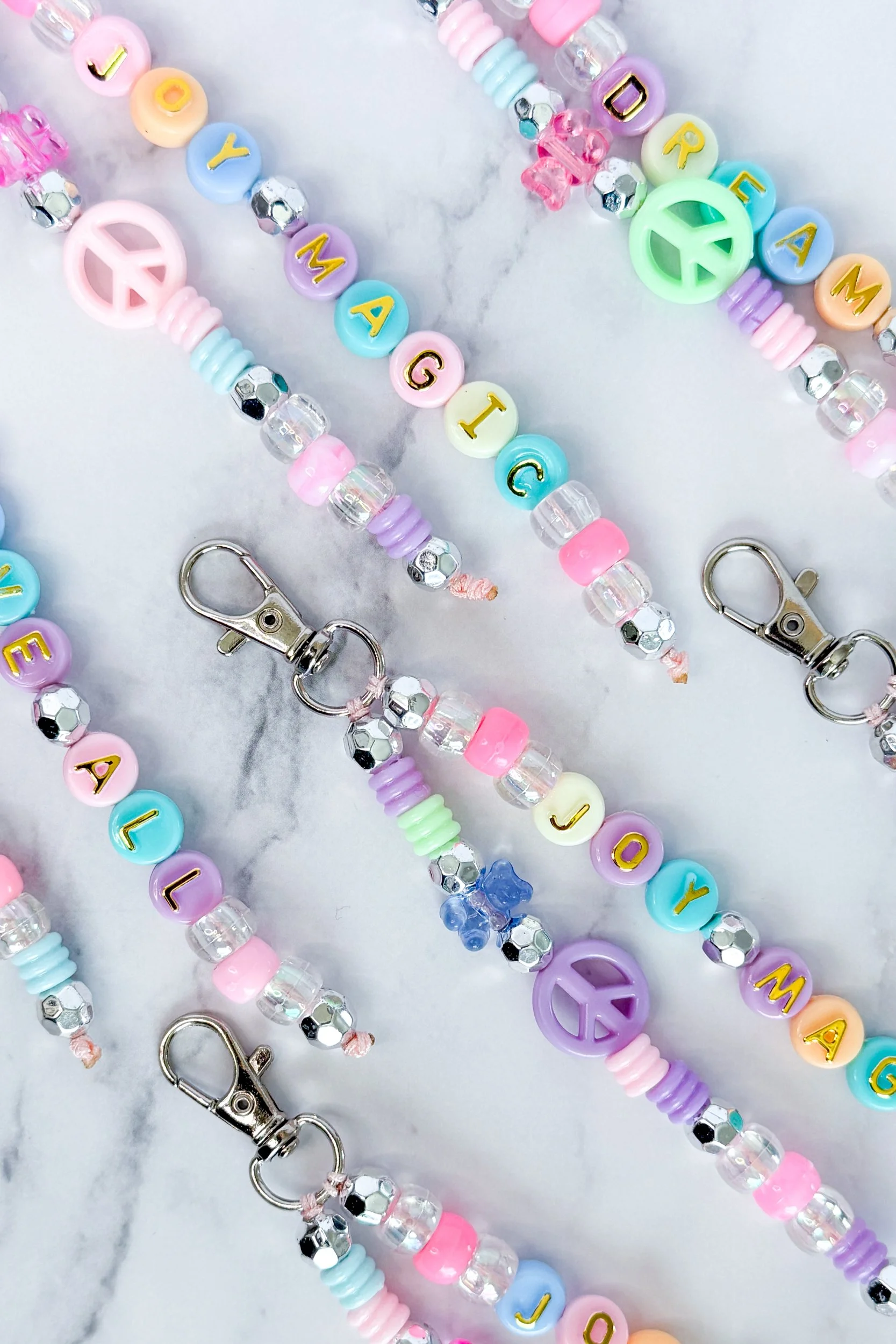 'Peace & Vibes' Bag Charm