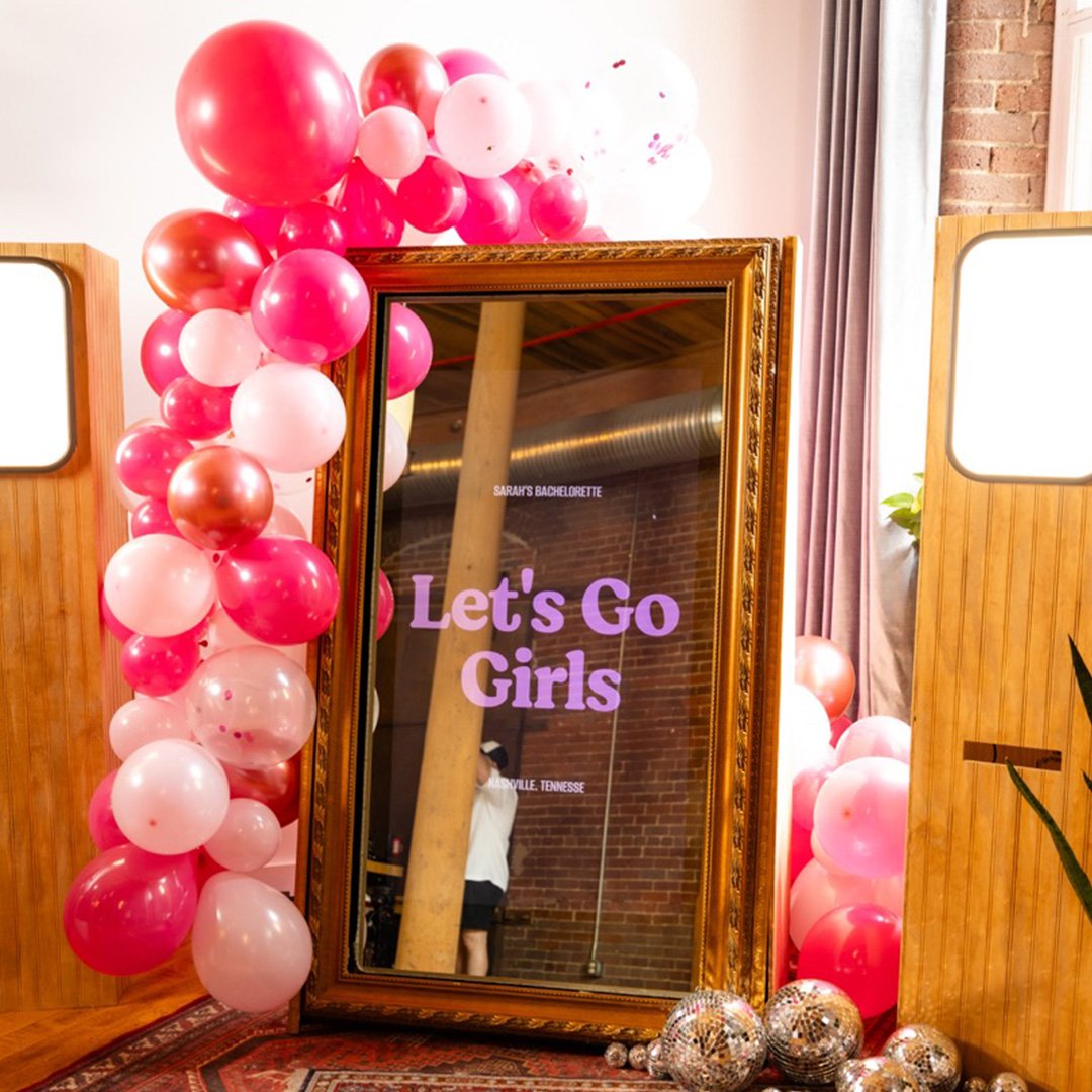 Meet Mirror Mirror photo booth Nashville's luxury photo booth for bachelorette parties.