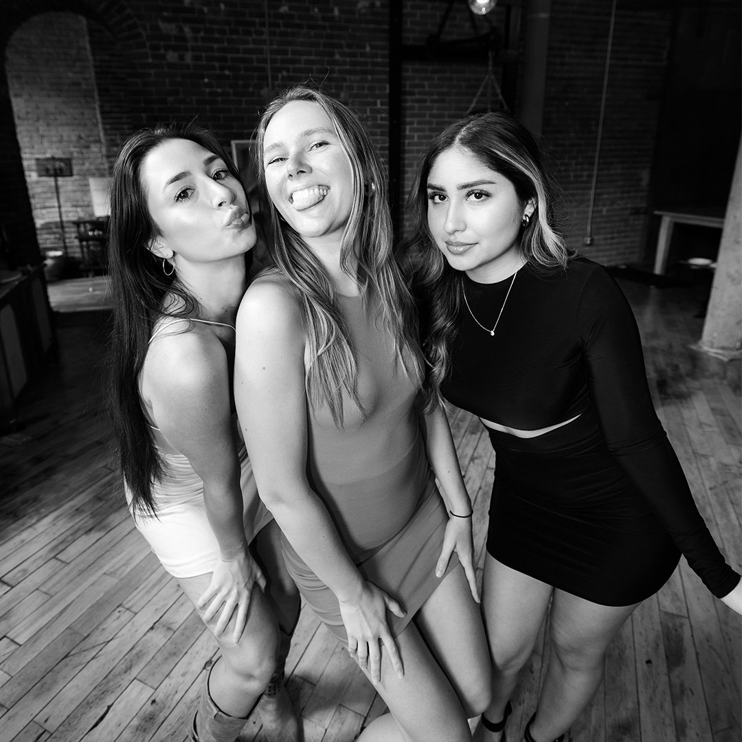 Mirror Mirror photo booths' photo of three bachelorette's on their night out in Nashville.