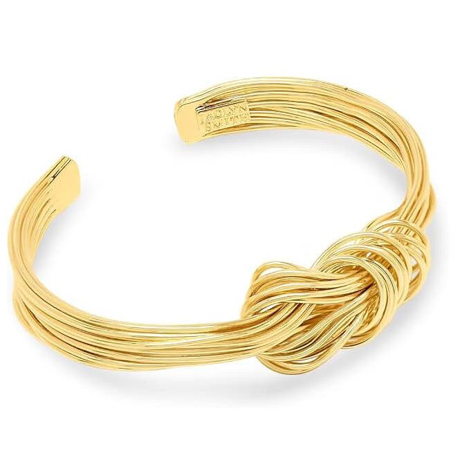 Knotted Gold Cuff Bracelet