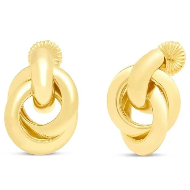 Elegant Drop Earrings In Gold