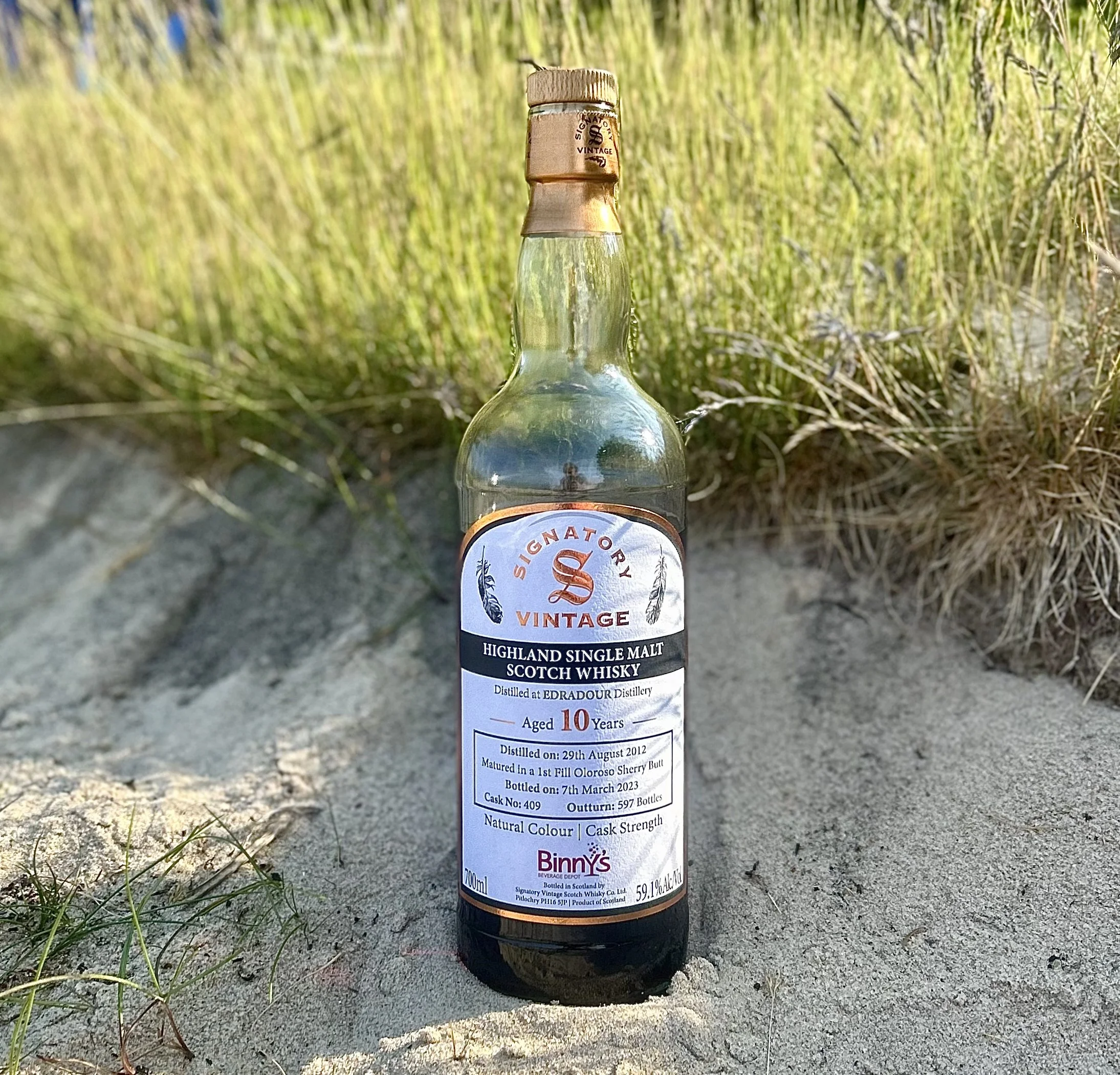 Review #709 - Signatory Vintage Edradour 10 Year Single Cask - Binny's Selection