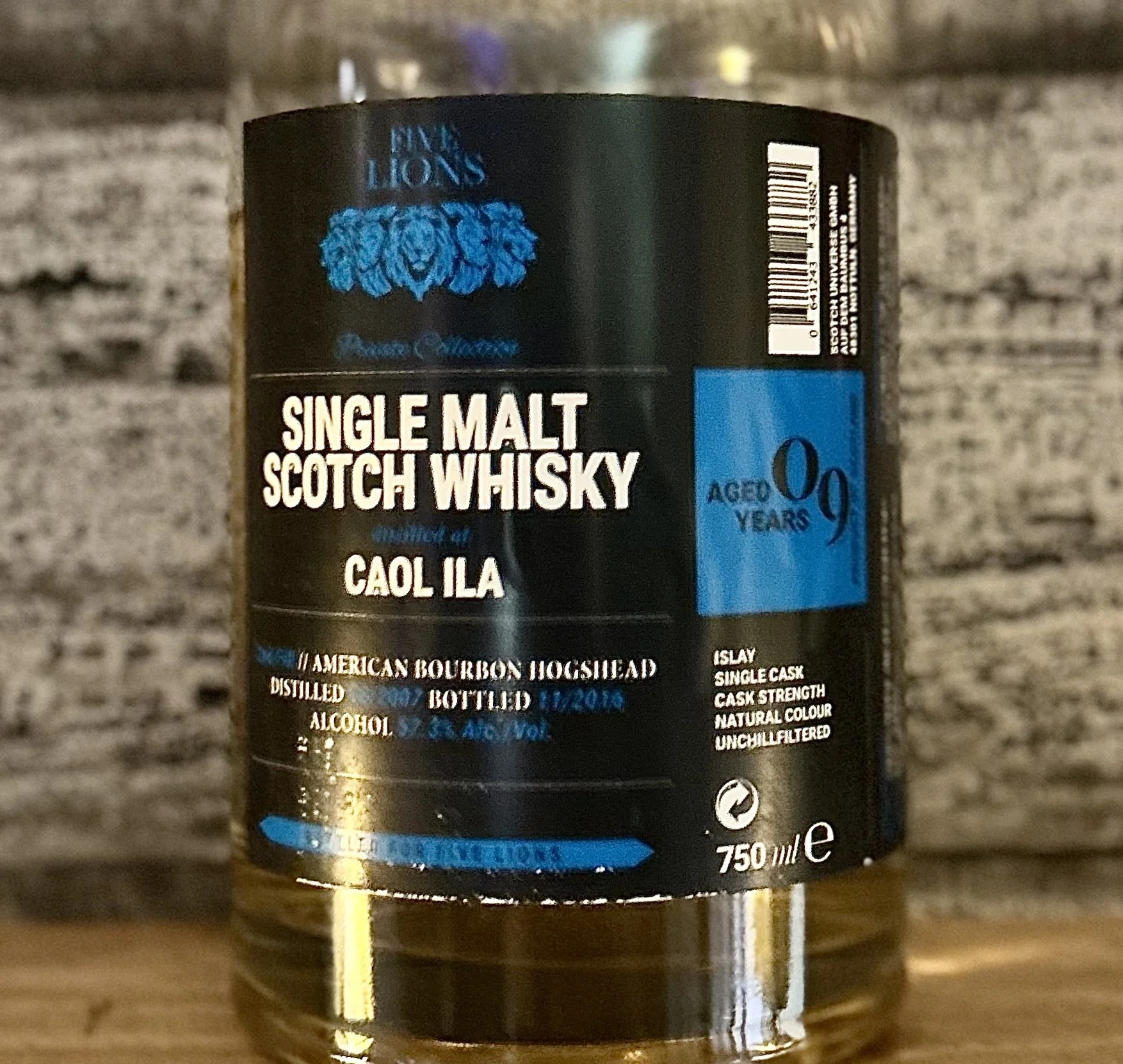 Review #743 - Five Lions Caol Ila 9 Year Single Cask