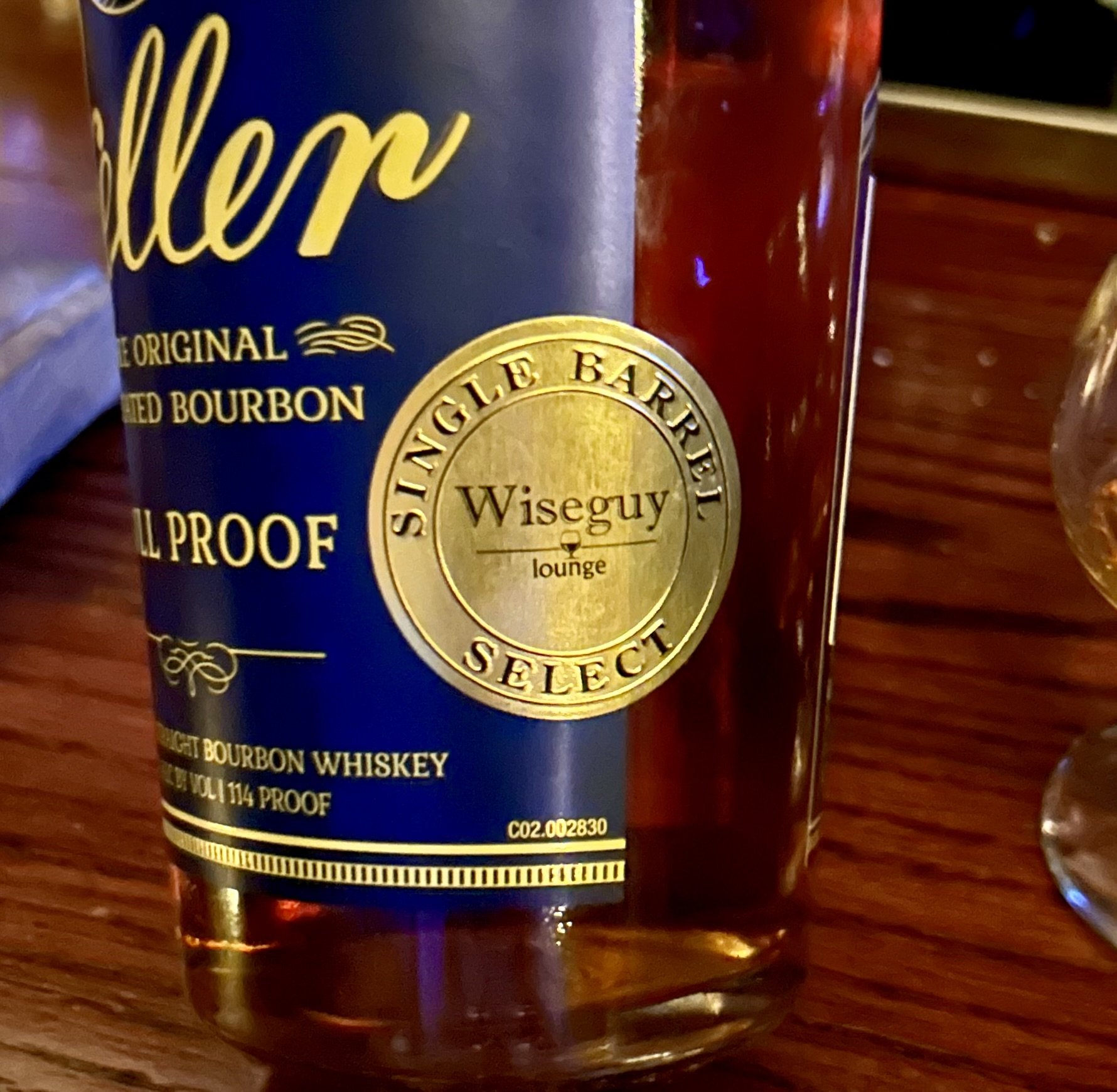 Review #795 - Weller Full Proof Single Barrel - Wiseguy Lounge Pick 'Jackpot'