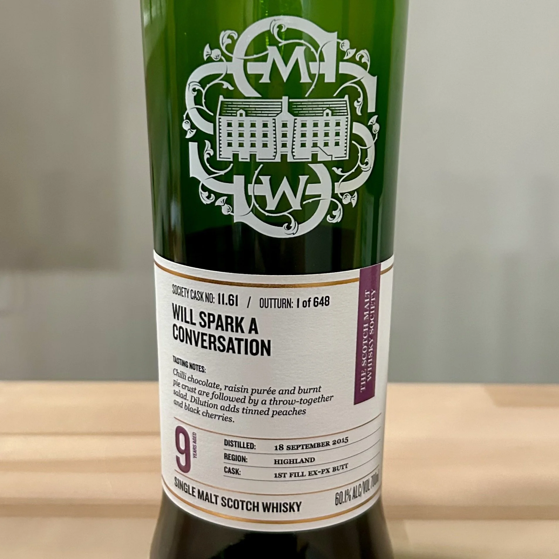 Review #815 - SMWS 11.61 'Will Spark a Conversation' - Tomatin 9 Year