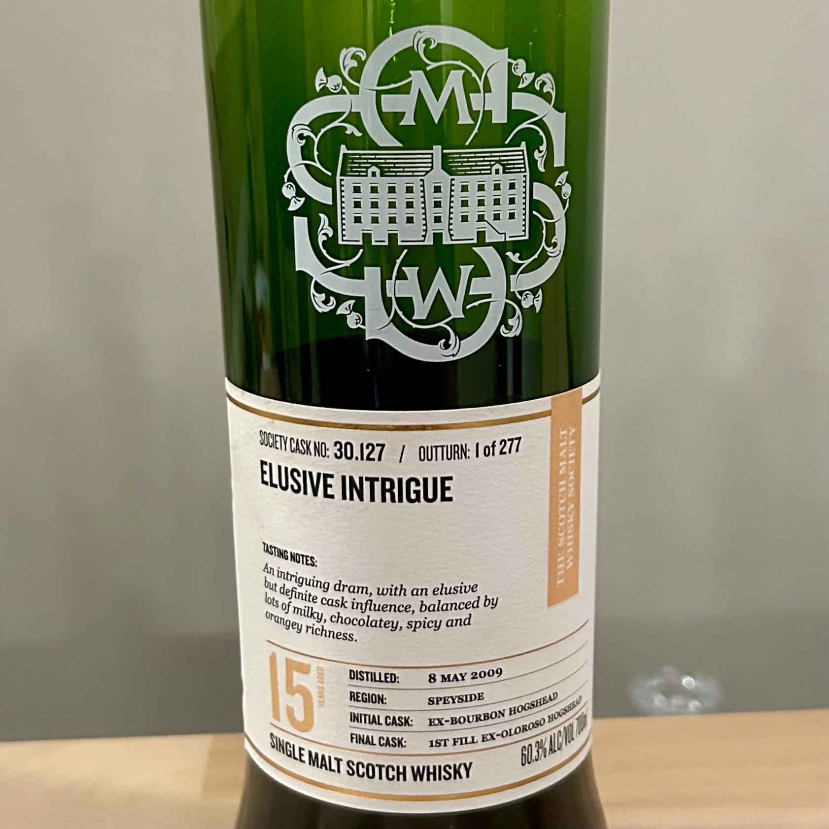 Review #817 - SMWS 30.127 'Elusive Intrigue' - Glenrothes 15 Year