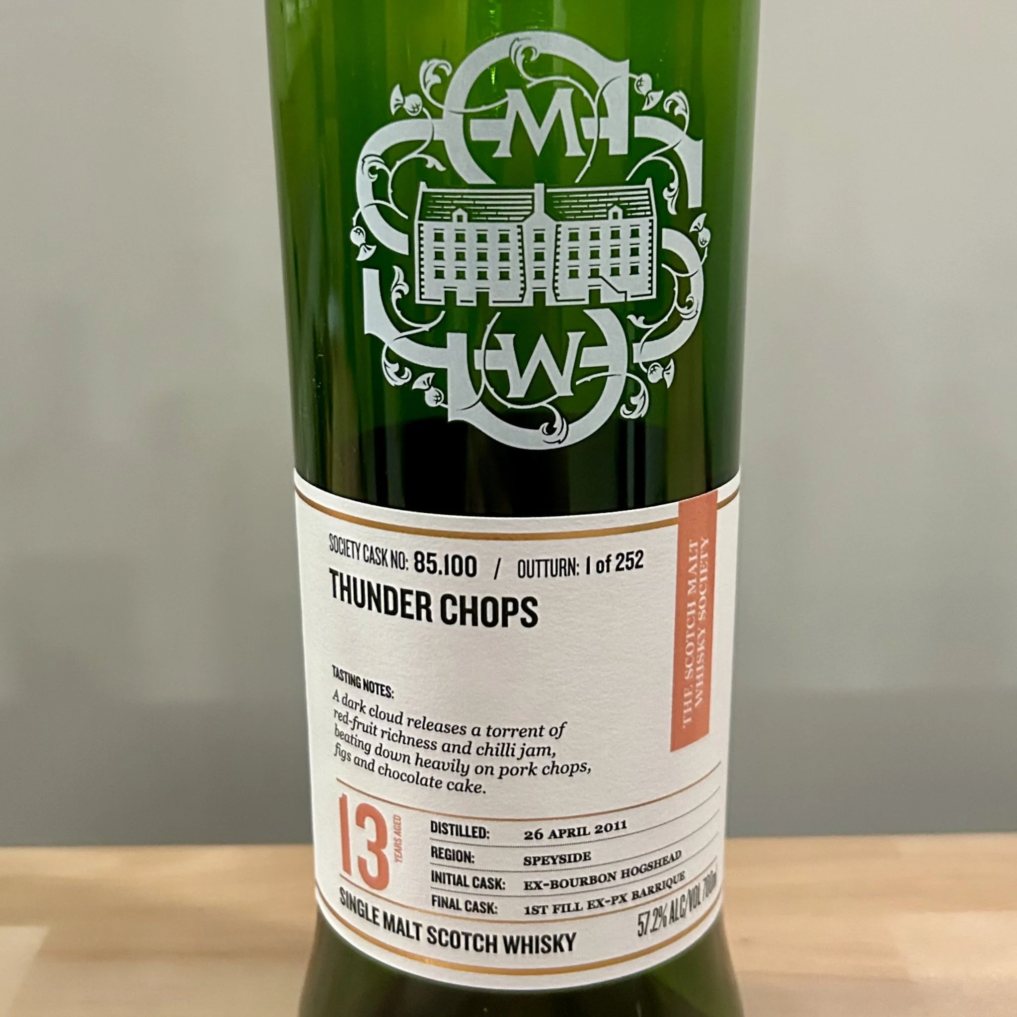 Review #818 - SMWS 85.100 'Thunder Chops' - Glen Elgin 13 Year