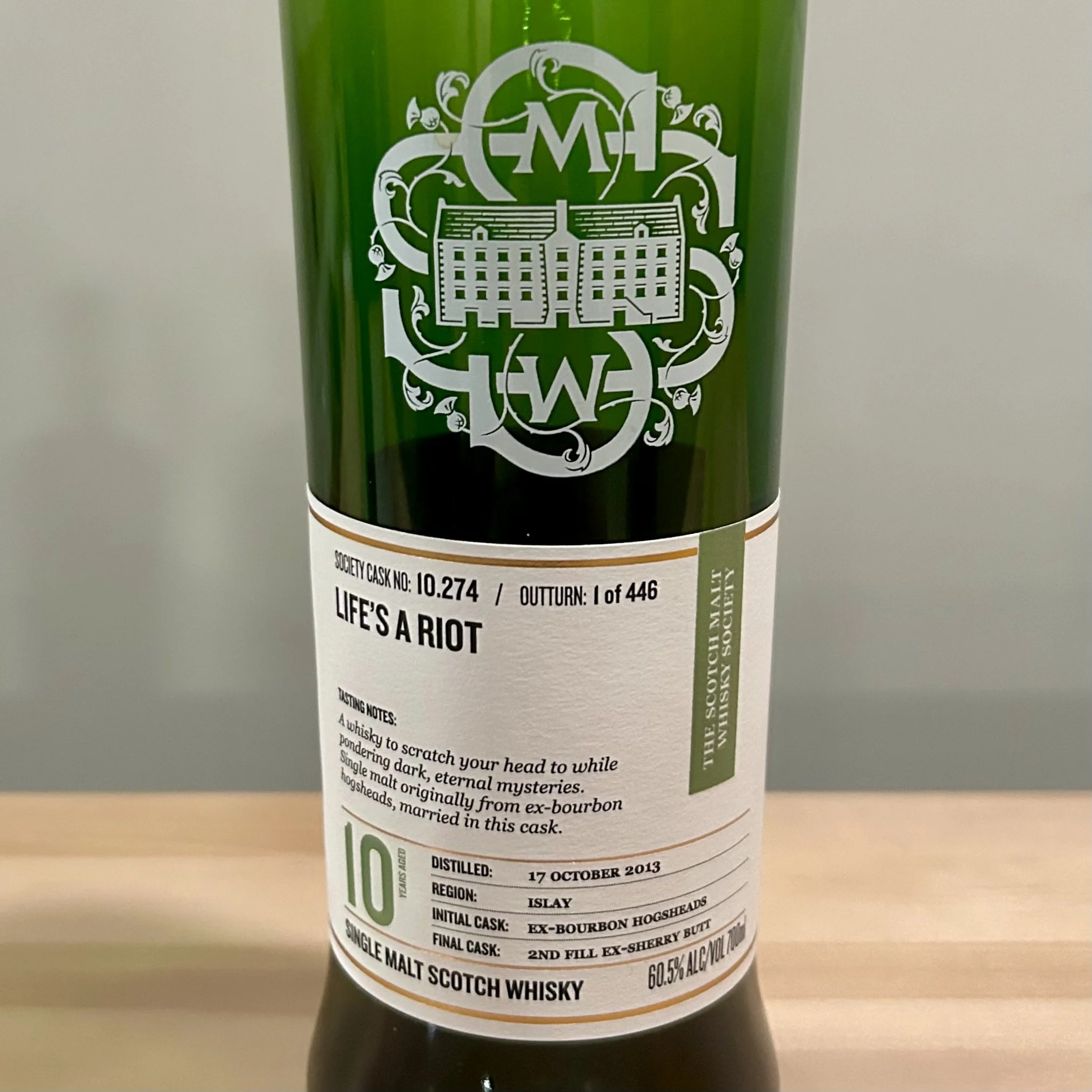 Review #820 - SMWS 10.274 'Life's a Riot' - Bunnahabhain 10 Year