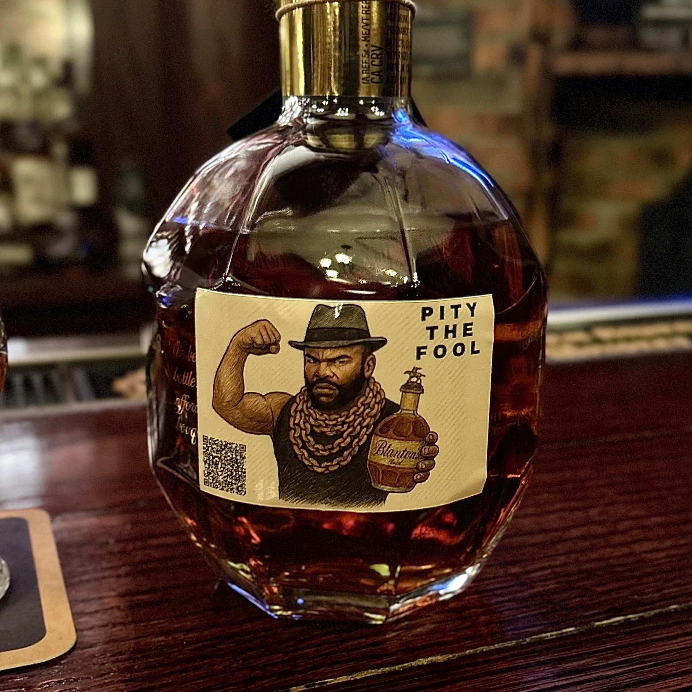 Review #828 - Blanton's Gold Single Barrel - Wiseguy Lounge Pick 'Pity the Fool'