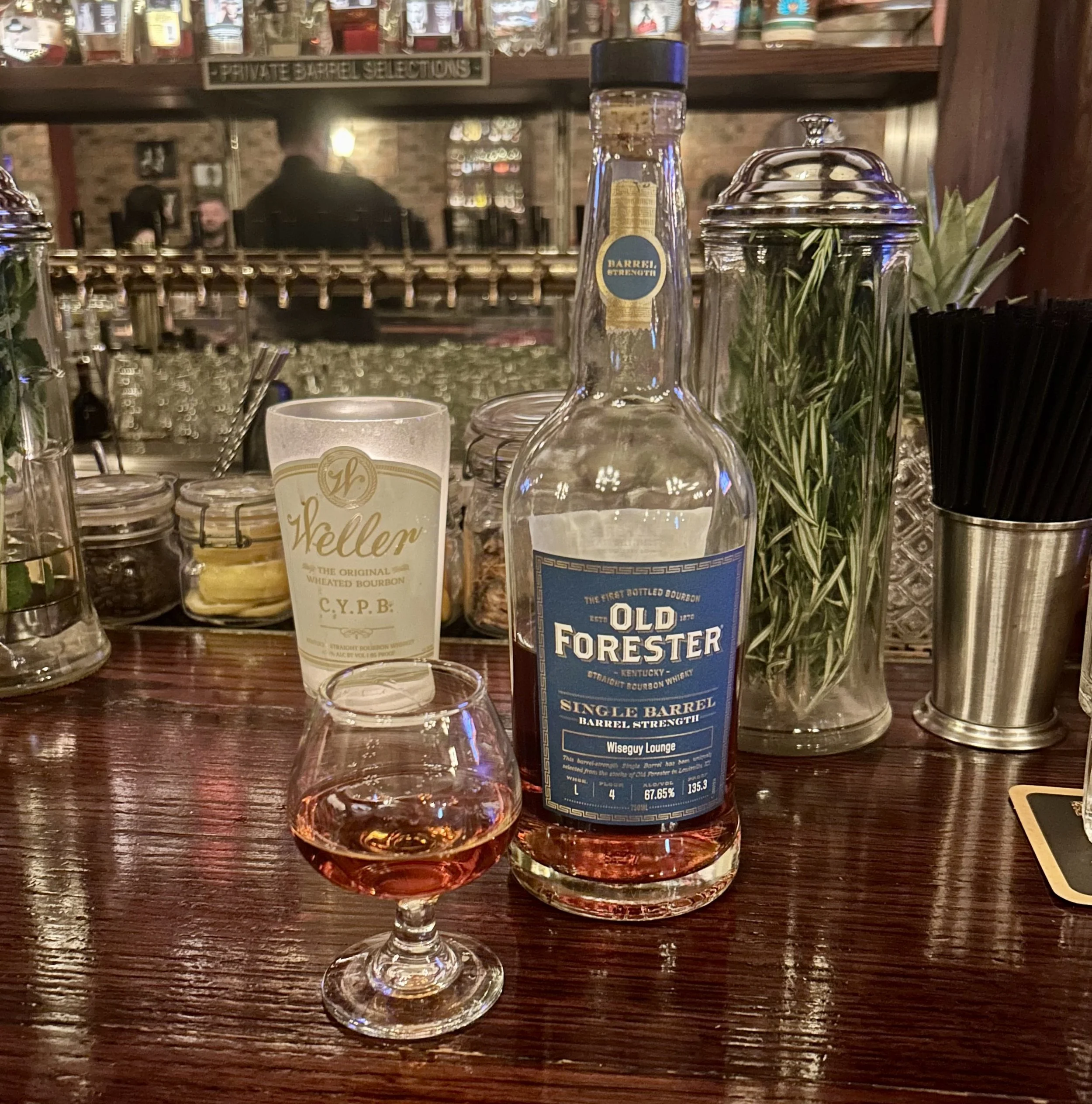 Review #845 - Old Forester Single Barrel Barrel Strength Bourbon - Wiseguy Lounge Pick 'Crime Scene'