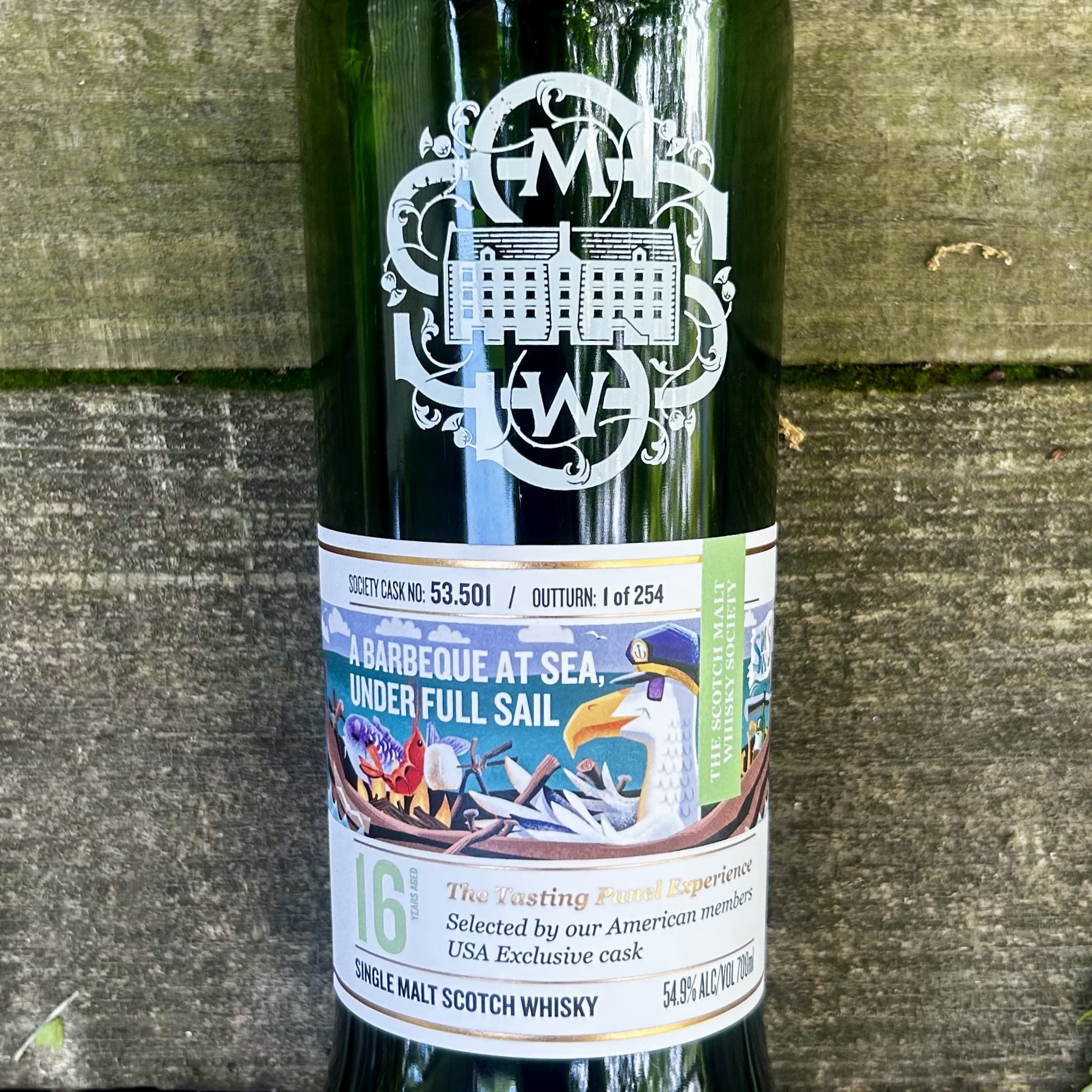 Review #847 - SMWS 53.501 'A Barbecue at Sea, Under Full Sail' - Caol Ila 16 Year