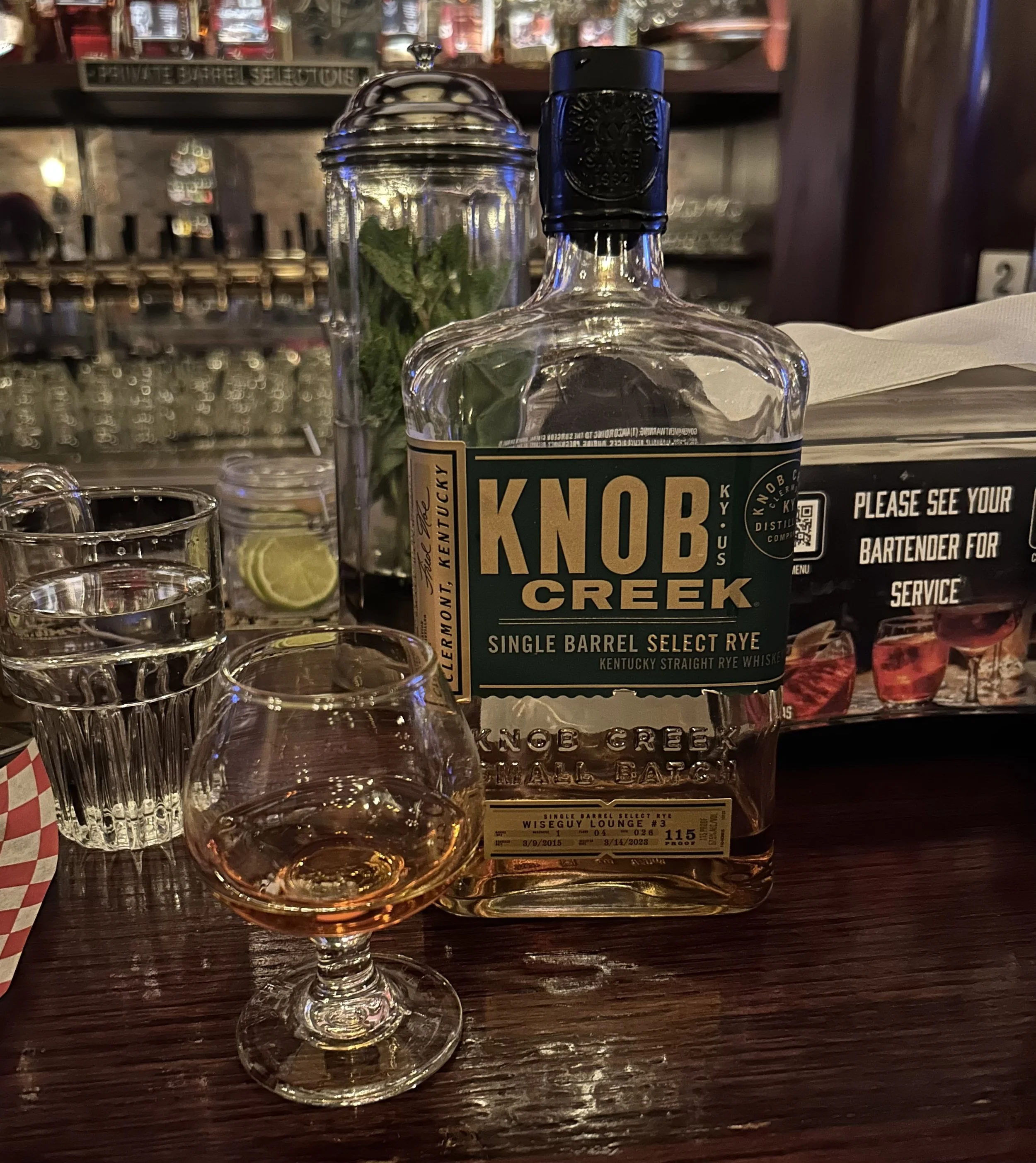 Review #863 - Knob Creek 8 Year Single Barrel Select Rye - Wiseguy Lounge Pick 'John Gotti'
