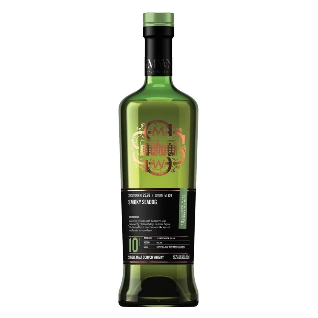 Review #945 - SMWS 23.78 'Smoky Seadog' - Bruichladdich 10 Year