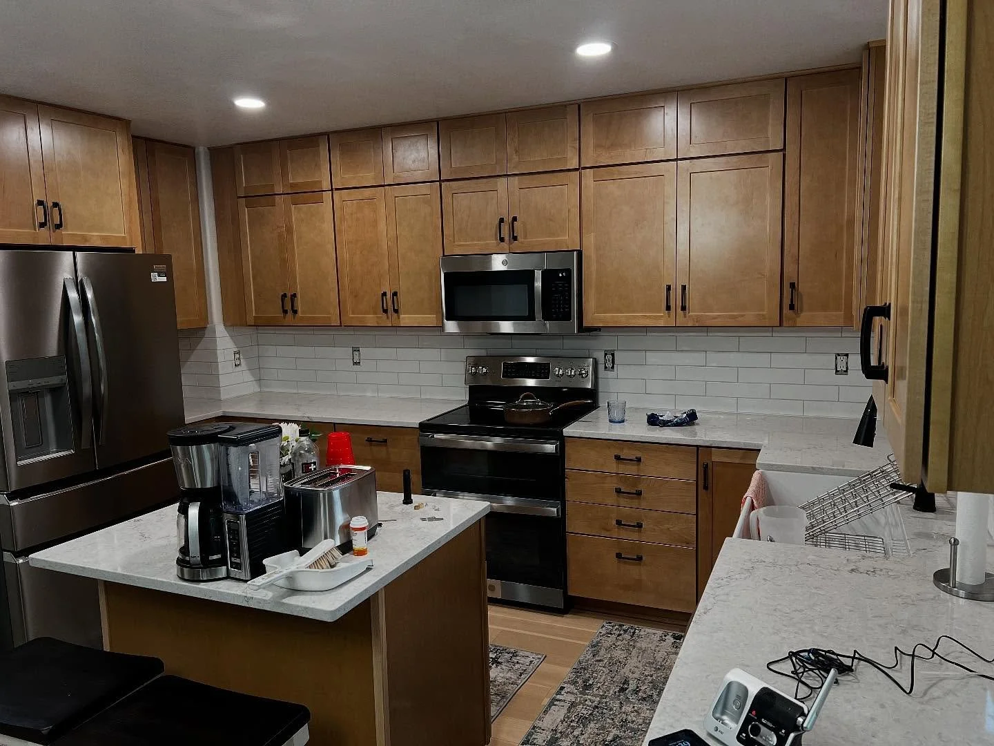 Complete kitchen remodel on a 25 year old house. From the floor to the ceiling. #bathroomremodeling #remodeling #restoration #construction #generalcontractor #coloradoconsyruction #colorado
